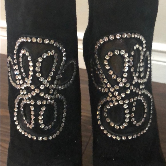 Charlotte Olympia suede embellished boots - Picture 4 of 4